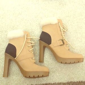 Ralph Lauren heel boots